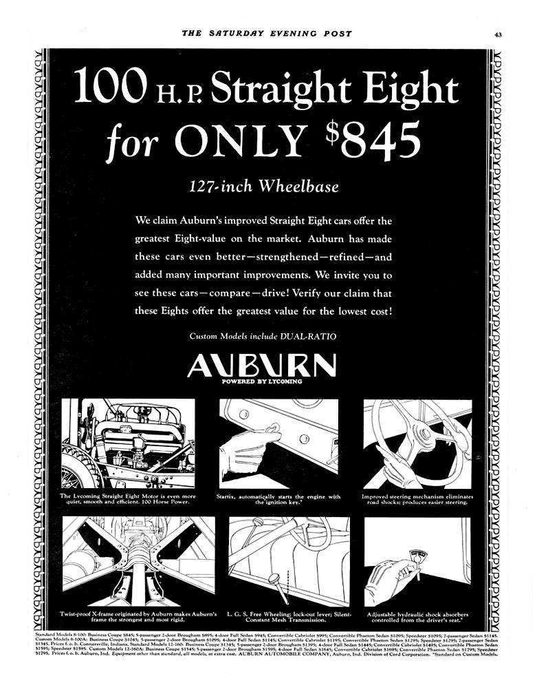 1932 Auburn Auto Advertising